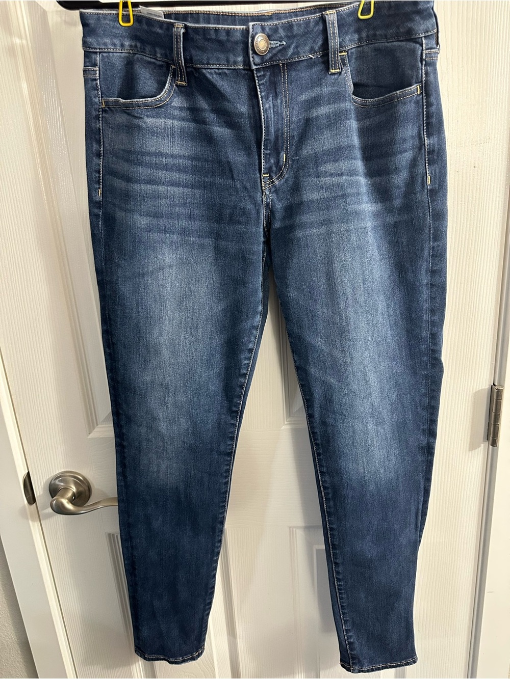 American Eagle Outfitters Women's Indigo 360 Next Level Stretch Jeggings Size 12